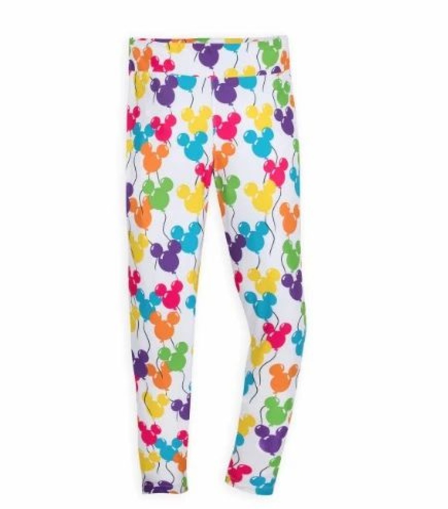 Adult * | Disney Leggings For Women Mickey Mouse Balloons