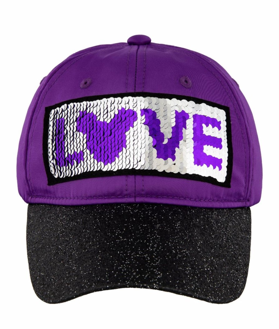 Hats * | Disney Hat Baseball Cap Mickey Mouse Love Purple