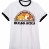 Adult * | Disney T-Shirt For Adults The Lion King Hakuna Matata White