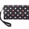 Bags And Totes * | Disney Wallet Minnie Mouse Polka Dot Black