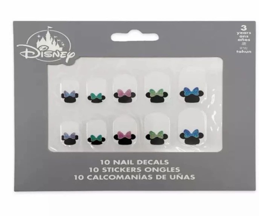 Accessories * | Disney Nail Decal Set Minnie Mouse Icon Rainbow