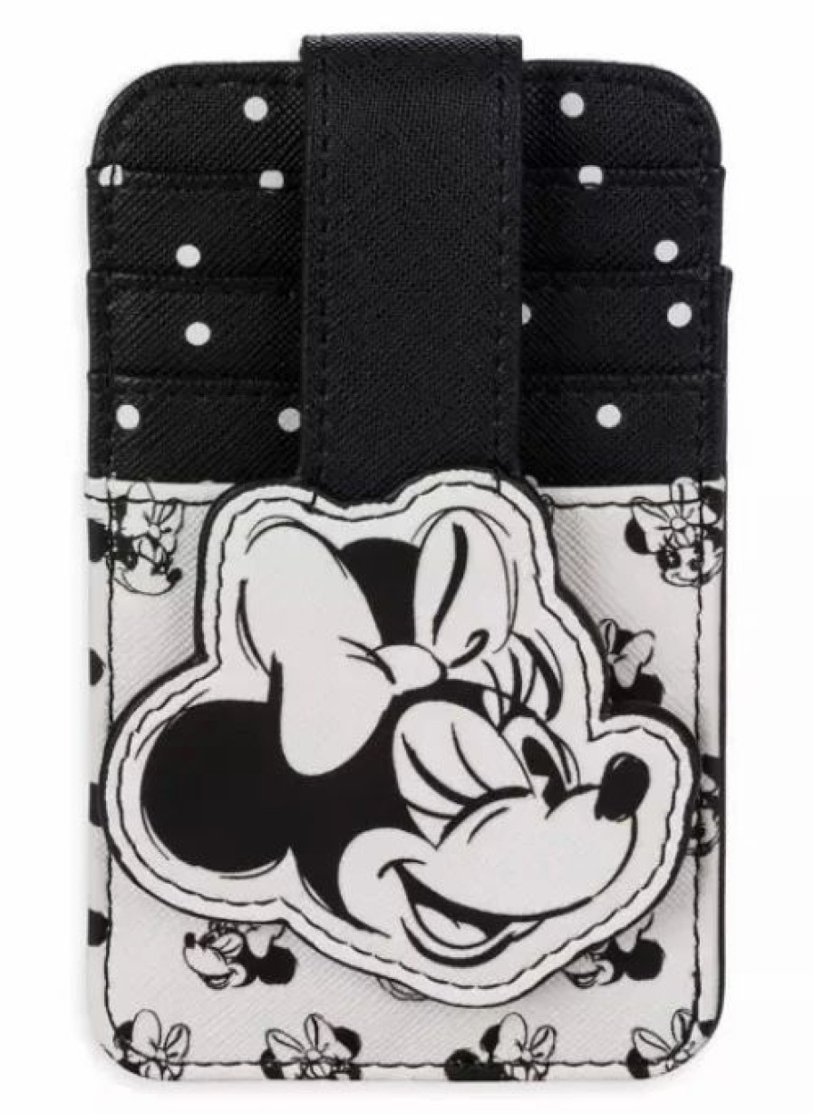 Accessories * | Disney Card Wallet Minnie Mouse Black And White