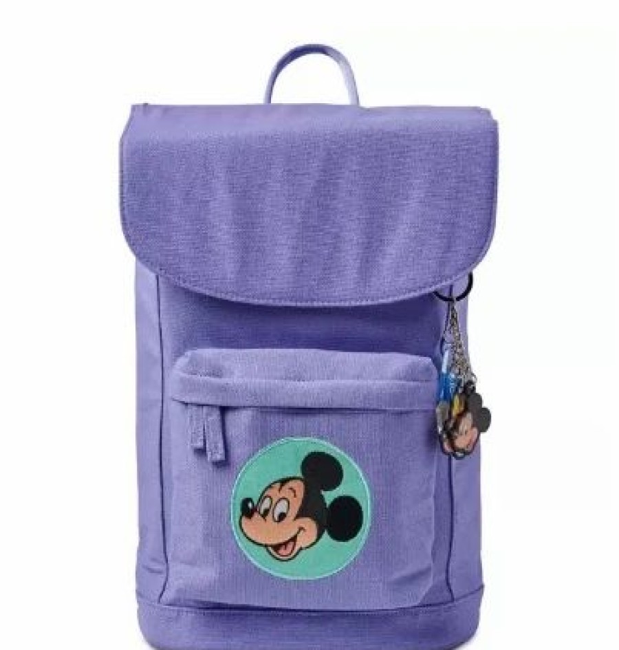 Bags And Totes * | Disney Backpack Bag Mickey And Minnie Mouse Purple