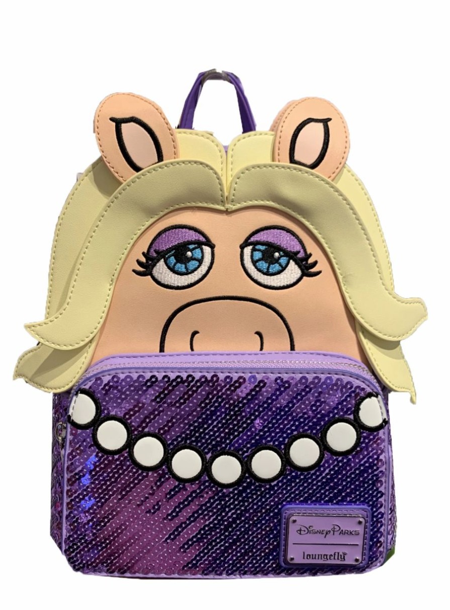 Bags And Totes * | Disney Loungefly Backpack Miss Piggy Muppets