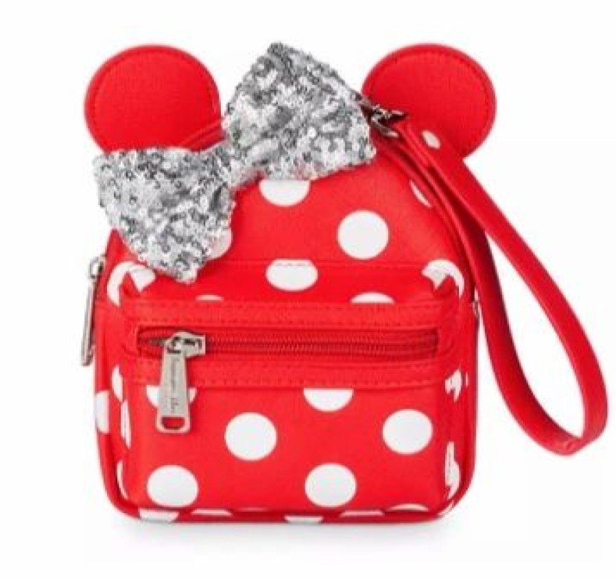 Bags And Totes * | Disney Loungefly Backpack Wristlet Minnie Mouse