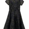 Adult * | Disney Dress For Women The Haunted Mansion Black