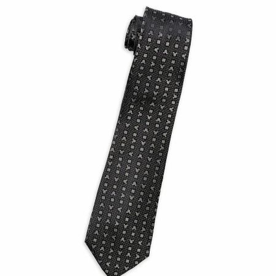 Accessories * | Disney Silk Tie Mickey Mouse Timeless Black