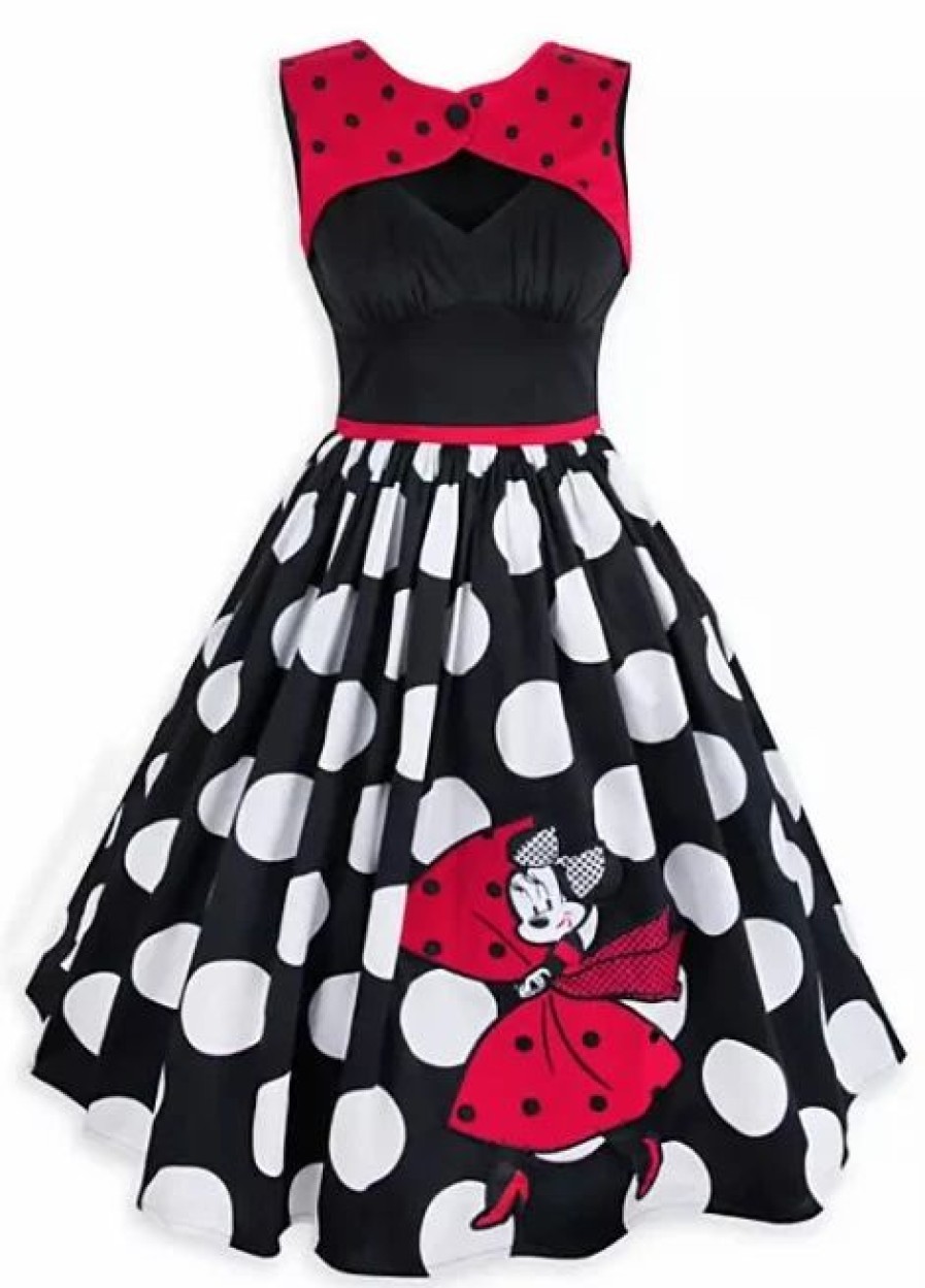 Adult * | Disney Dress For Women Dress Shop Minnie Mouse Polka Dot