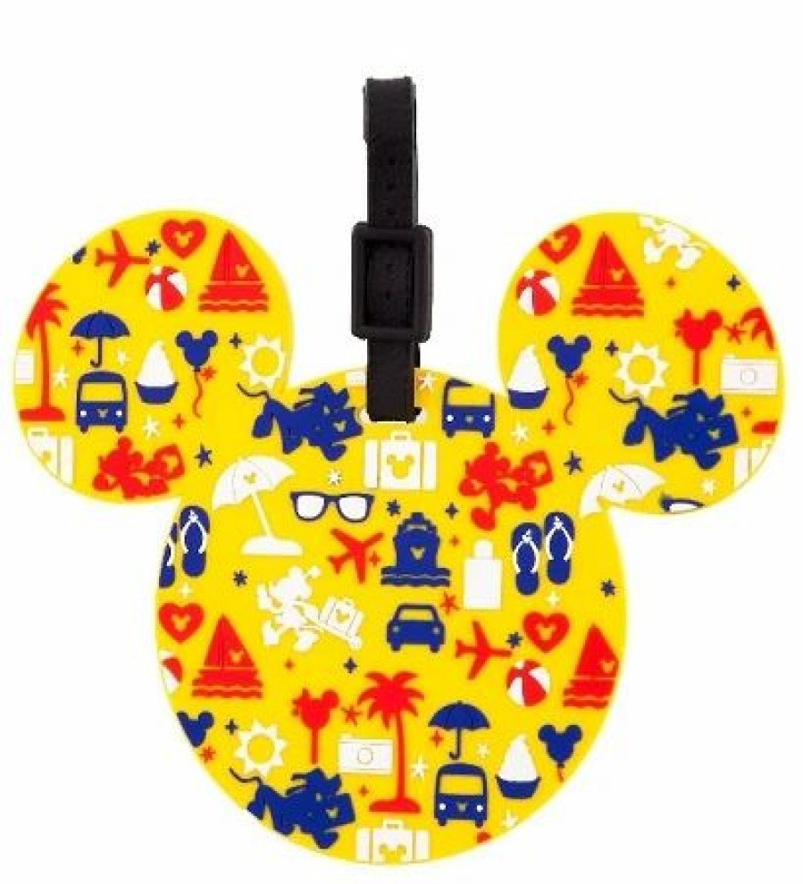 Bags And Totes * | Disney Luggage Bag Tag Tag Character Icons Yellow