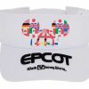 Hats * | Disney Sun Visor Hat Epcot Mickey Flags