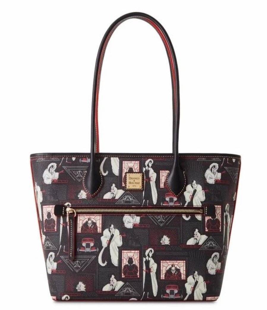 Bags And Totes * | Disney Dooney & Bourke Bag Cruella De Vil Zip Tote