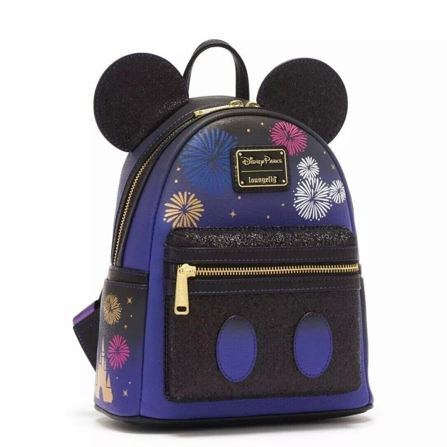 Bags And Totes * | Disney Loungefly Backpack Main Attraction Castle Fireworks