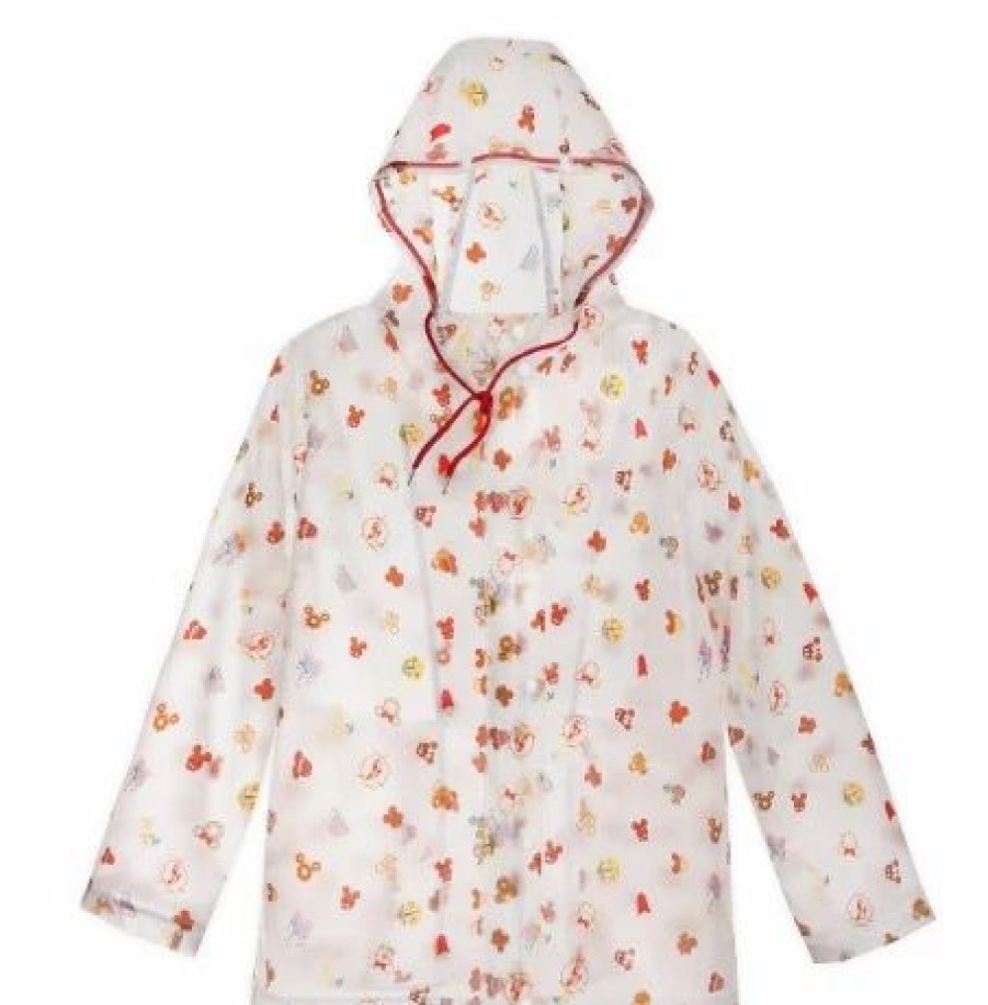 Accessories * | Disney Rain Jacket For Women Food Icons Disney Parks