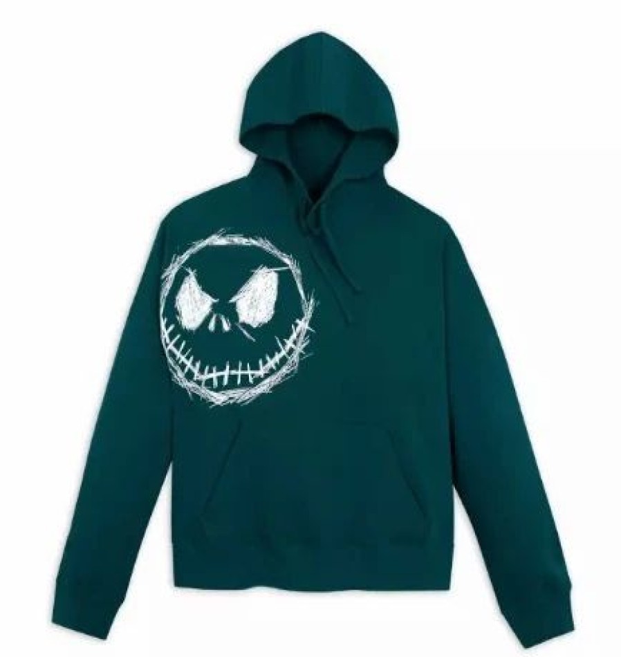 Adult * | Disney Pullover Hoodie For Adults Jack Skellington Green