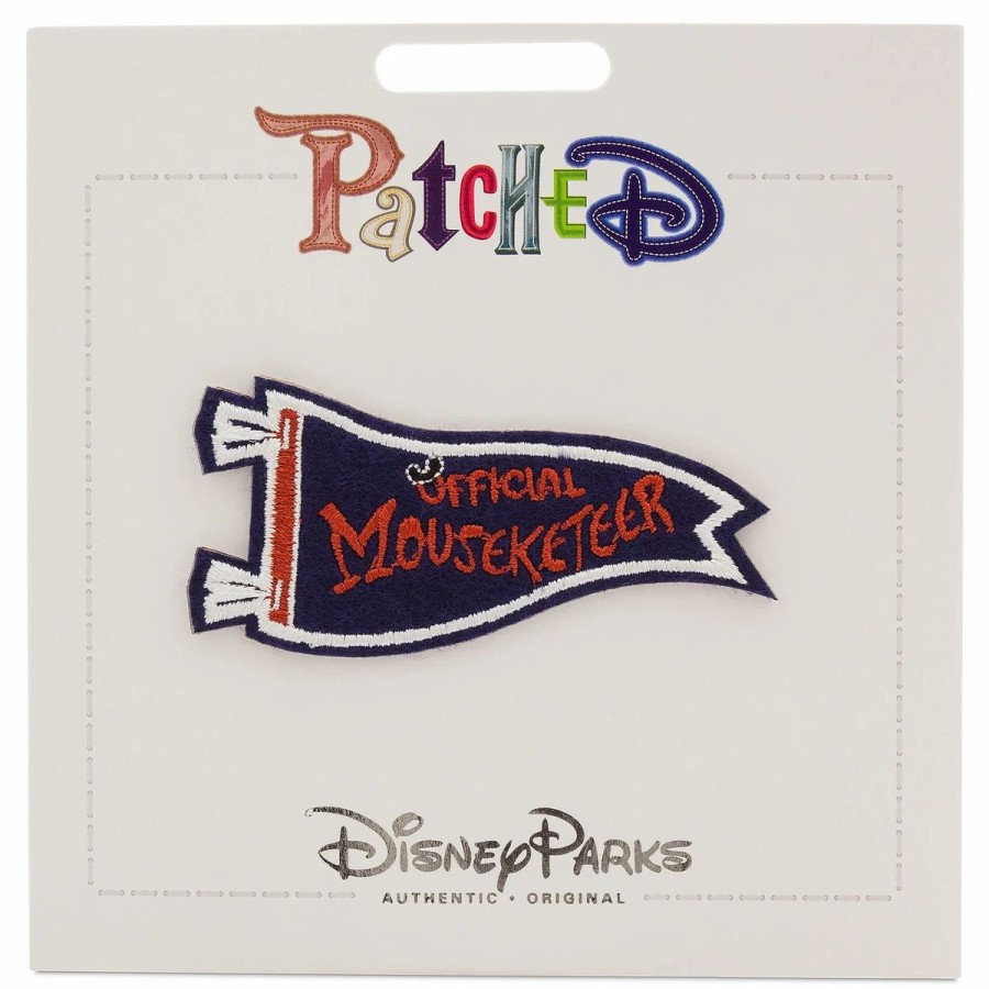 Accessories * | Disney Iron On Patch Patched Mickey Mouse Club Pennant