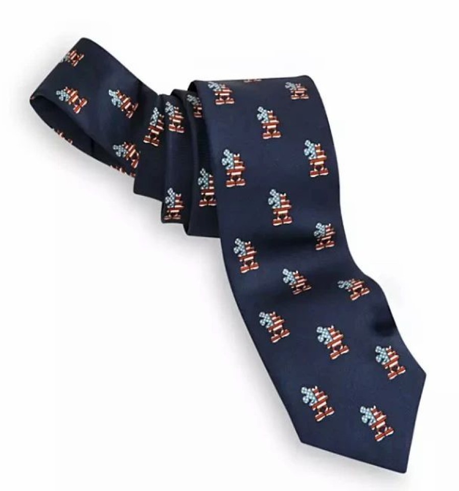 Accessories * | Disney Silk Tie For Adults Mickey Mouse Americana