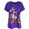 Adult * | Disney Shirt For Women 2017 Halloween Mickey And Friends Purple