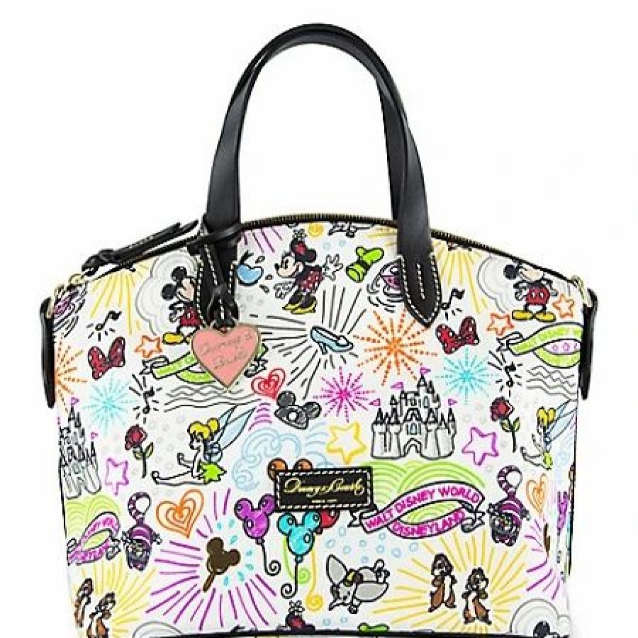 Bags And Totes * | Disney Dooney & Bourke Bag Sketch Nylon Satchel