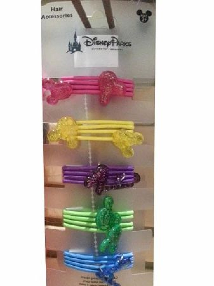 Accessories * | Disney Hair Accessory Mickey Mouse Icon Hair Ties Set Of 5