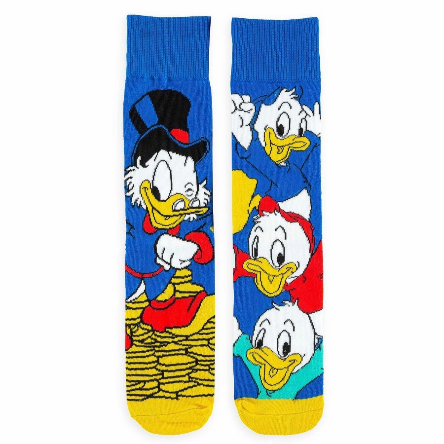 Socks * | Disney Crew Socks For Adults Scrooge Mcduck And Nephews