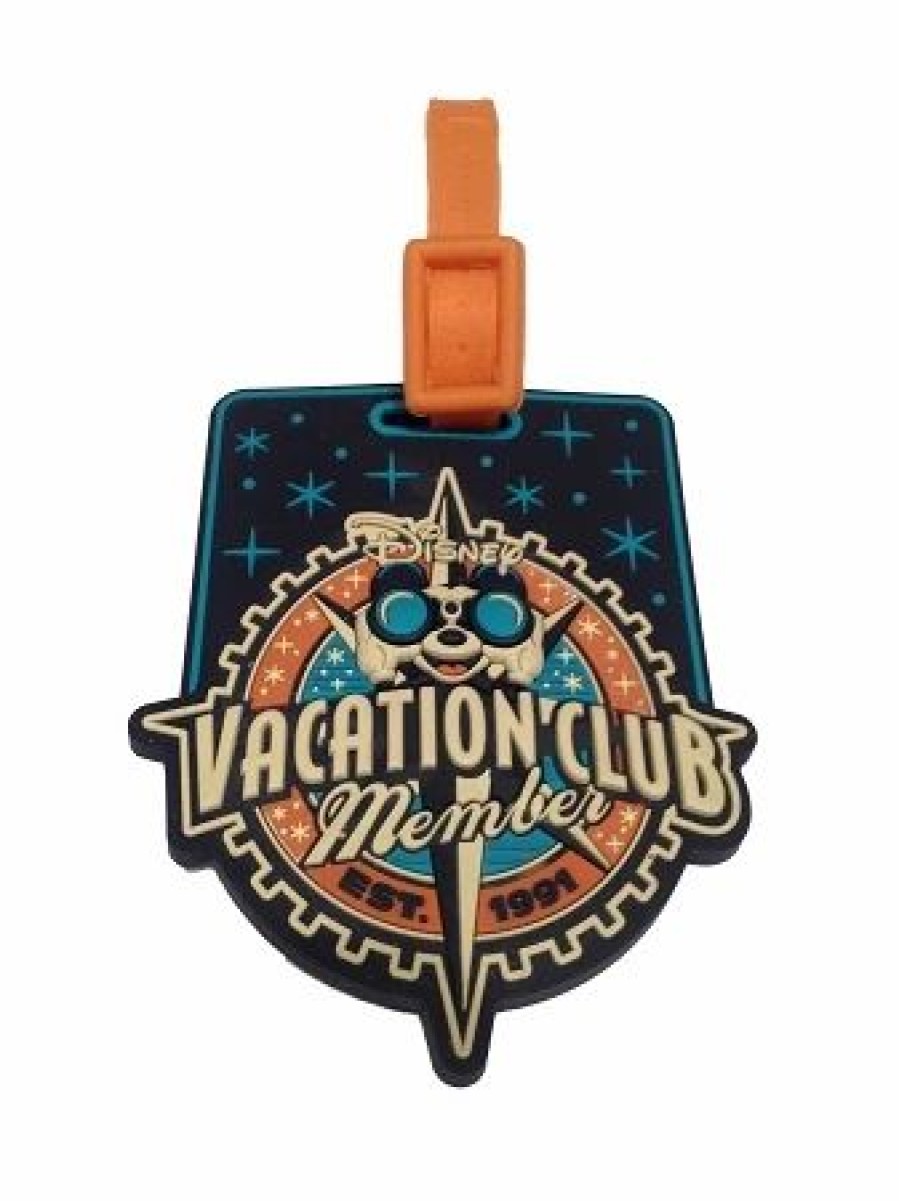 Bags And Totes * | Disney Luggage Bag Tag Vacation Club Member Logo