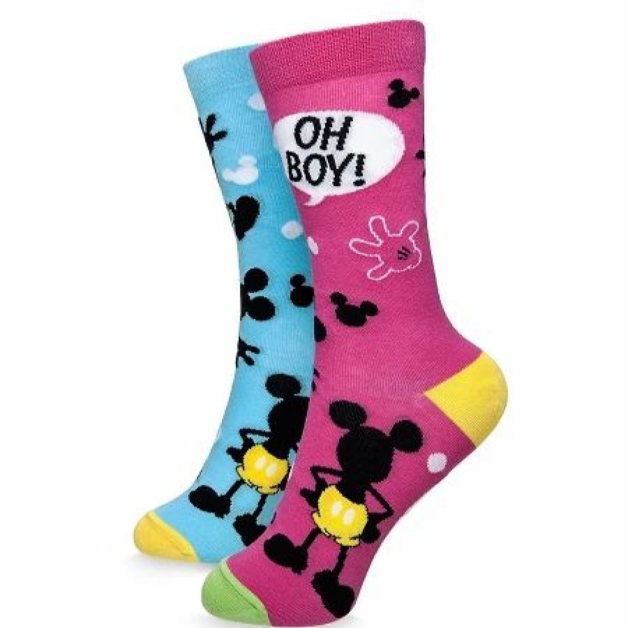 Socks * | Disney Adult Socks Mickey Mouse Oh Boy