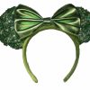 Hats * | Disney Ears Headband Minnie Mouse Sequined Light Green