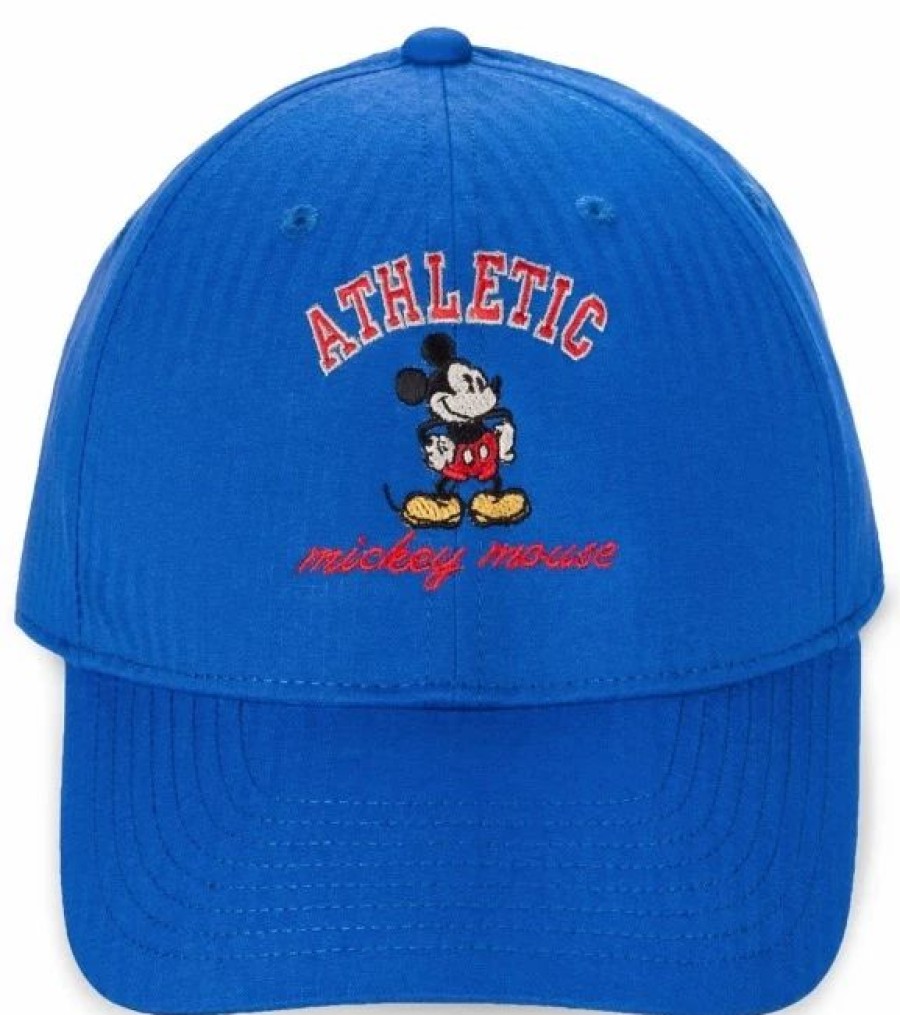 Hats * | Disney Hat Baseball Cap Nike Mickey Mouse Athletic Blue