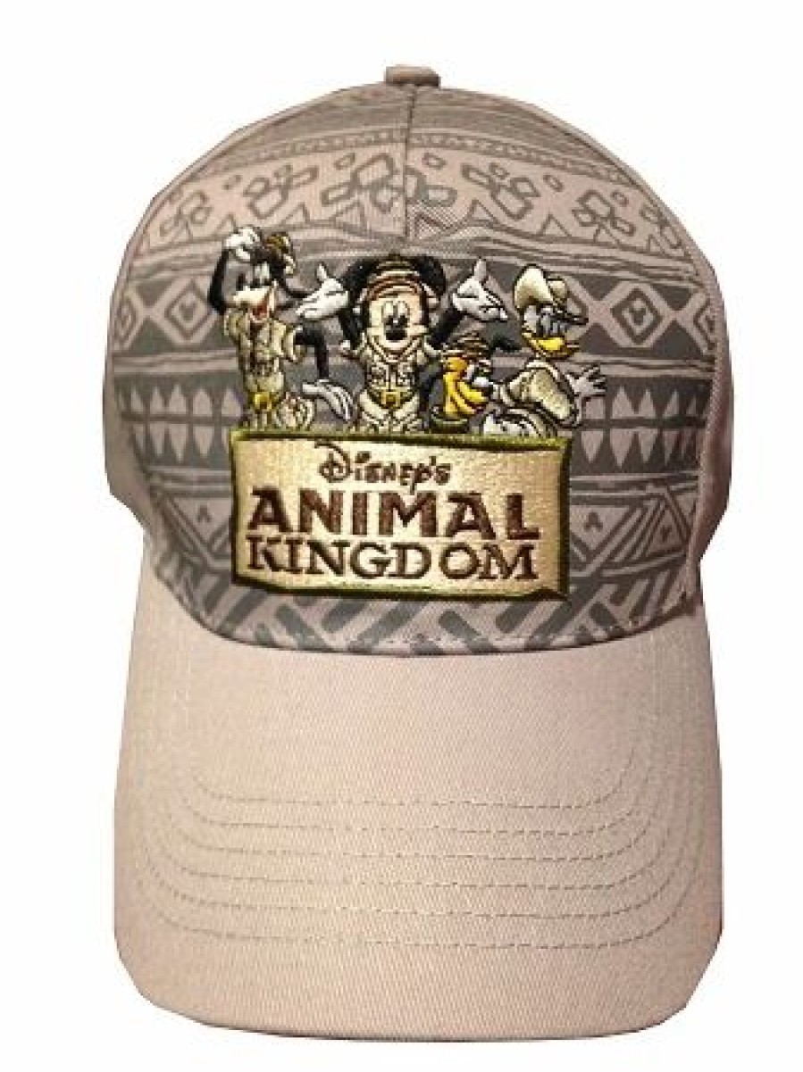 Hats * | Disney Hat Baseball Cap Animal Kingdom Safari Mickey & Friends