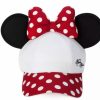 Hats * | Disney Hat Baseball Cap Minnie Mouse Ears White & Red