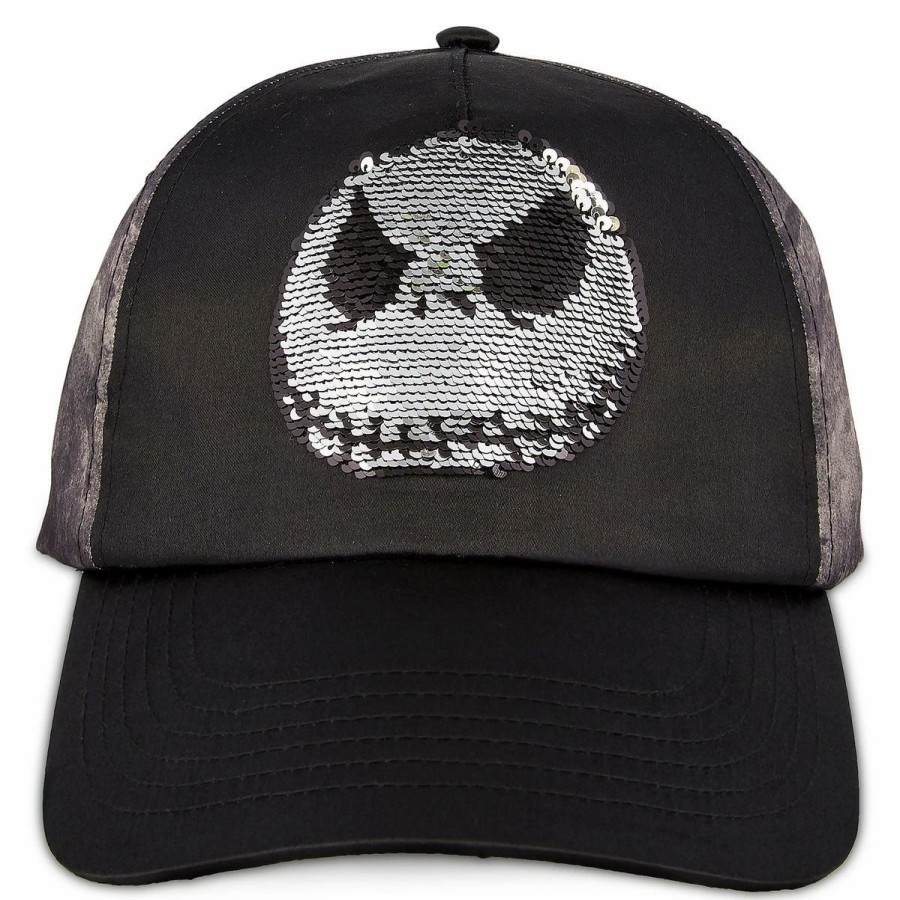 Hats * | Disney Hat Baseball Cap Jack Skellington Reversible Sequin