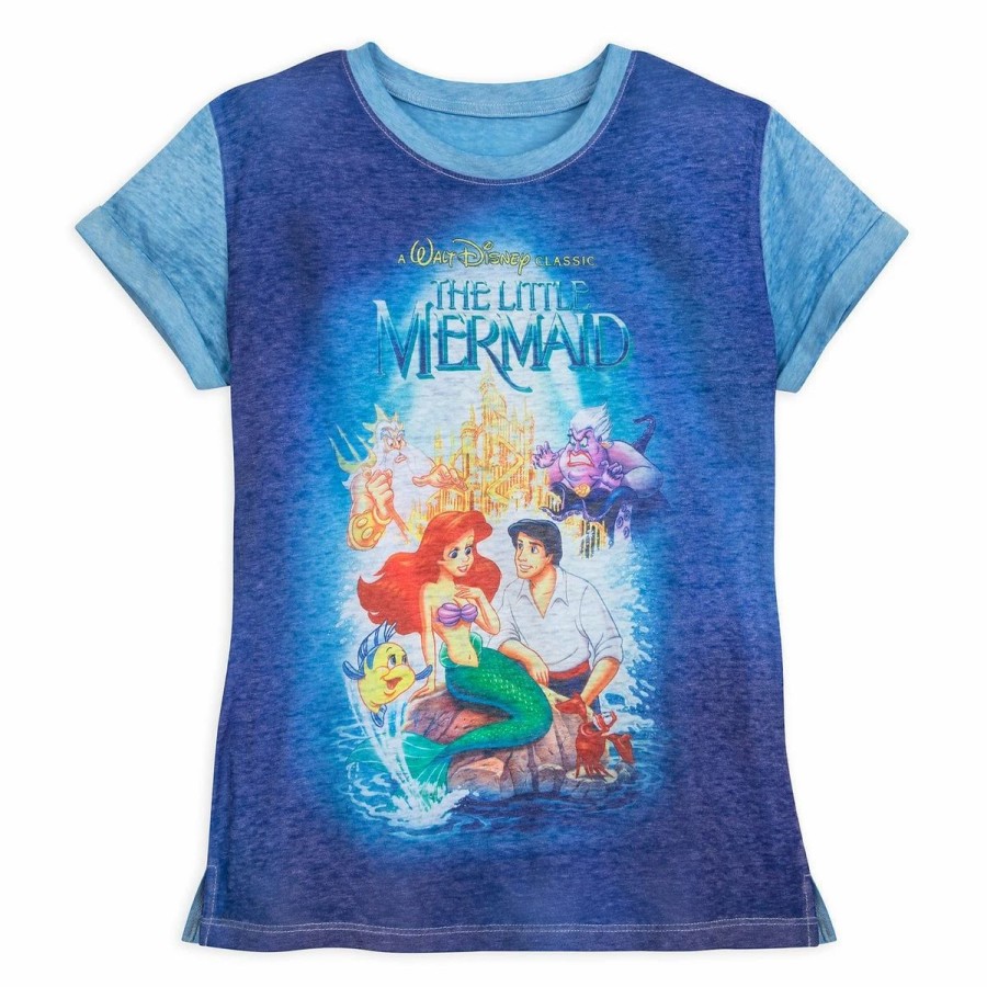 Adult * | Disney Shirt For Women The Little Mermaid Vhs Cover