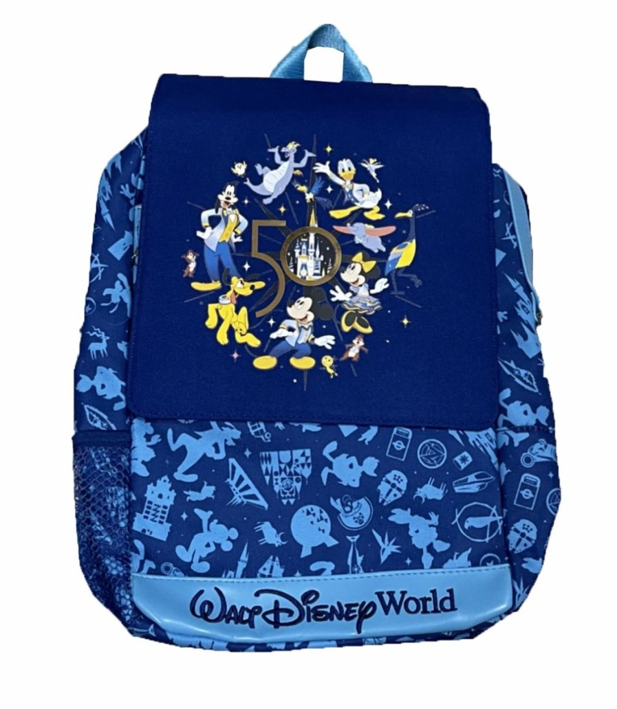 Bags And Totes * | Disney Backpack Bag 50Th Anniversary Mickey & Friends