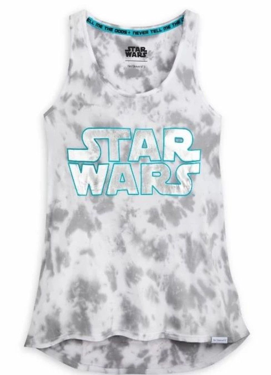 Adult * | Disney Tank Top For Women Star Wars Logo Cloud Wash