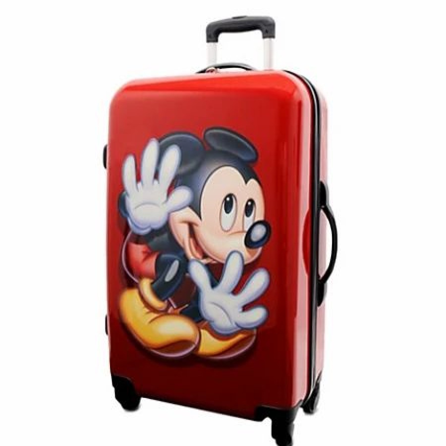 Bags And Totes * | Disney Rolling Luggage Mickey Mouse Stow-Away Luggage 26"