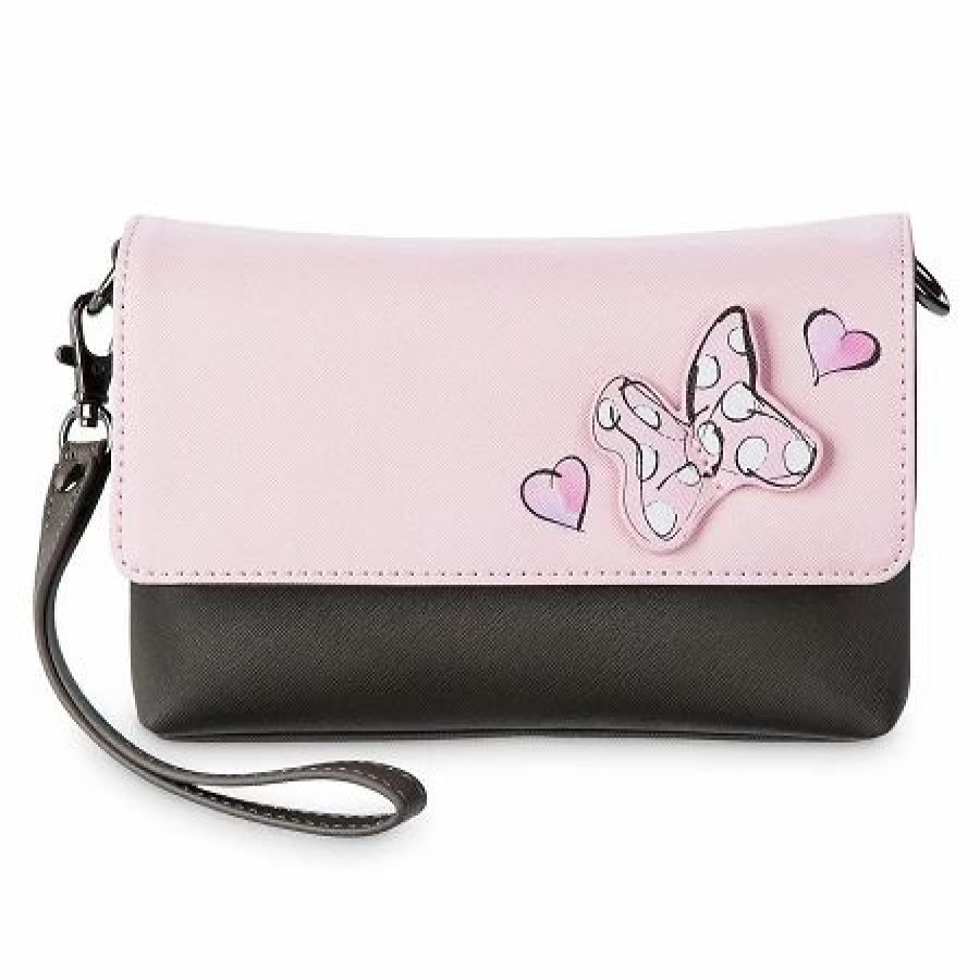 Bags And Totes * | Disney Crossbody Wristlet Bag Sweet Minnie Mouse