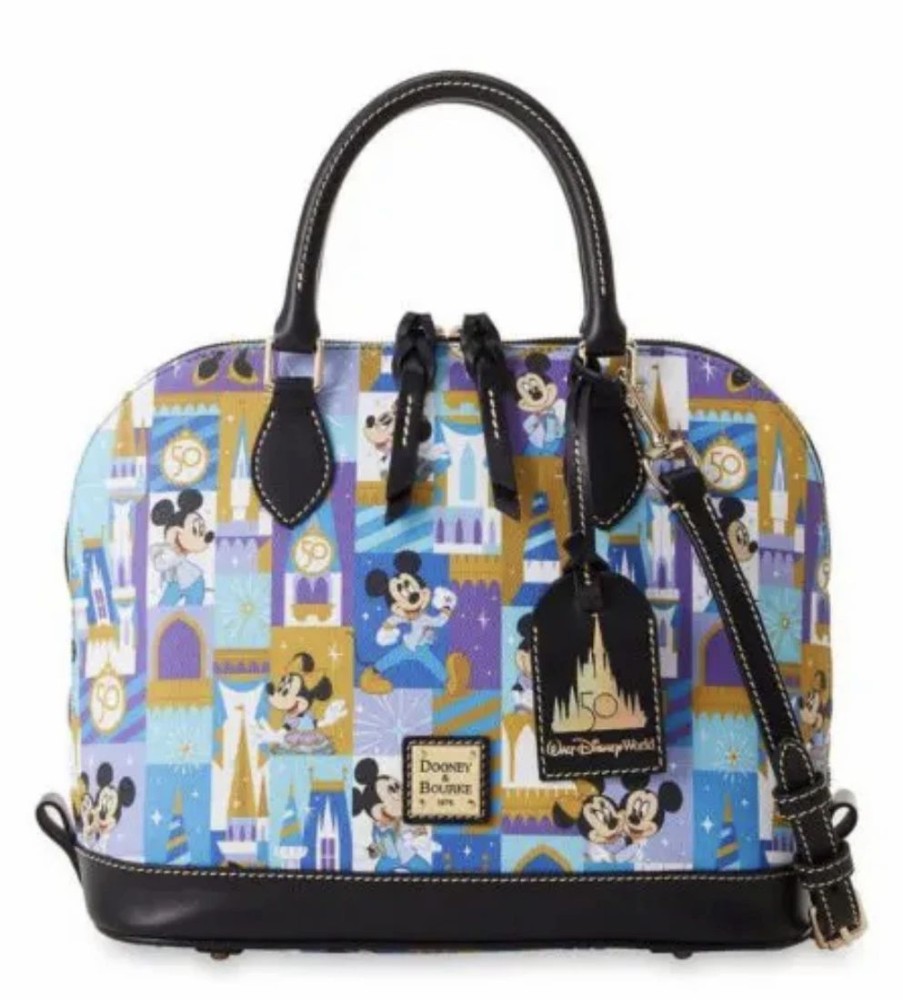 Bags And Totes * | Disney Dooney & Bourke Bag 50Th Anniversary Satchel