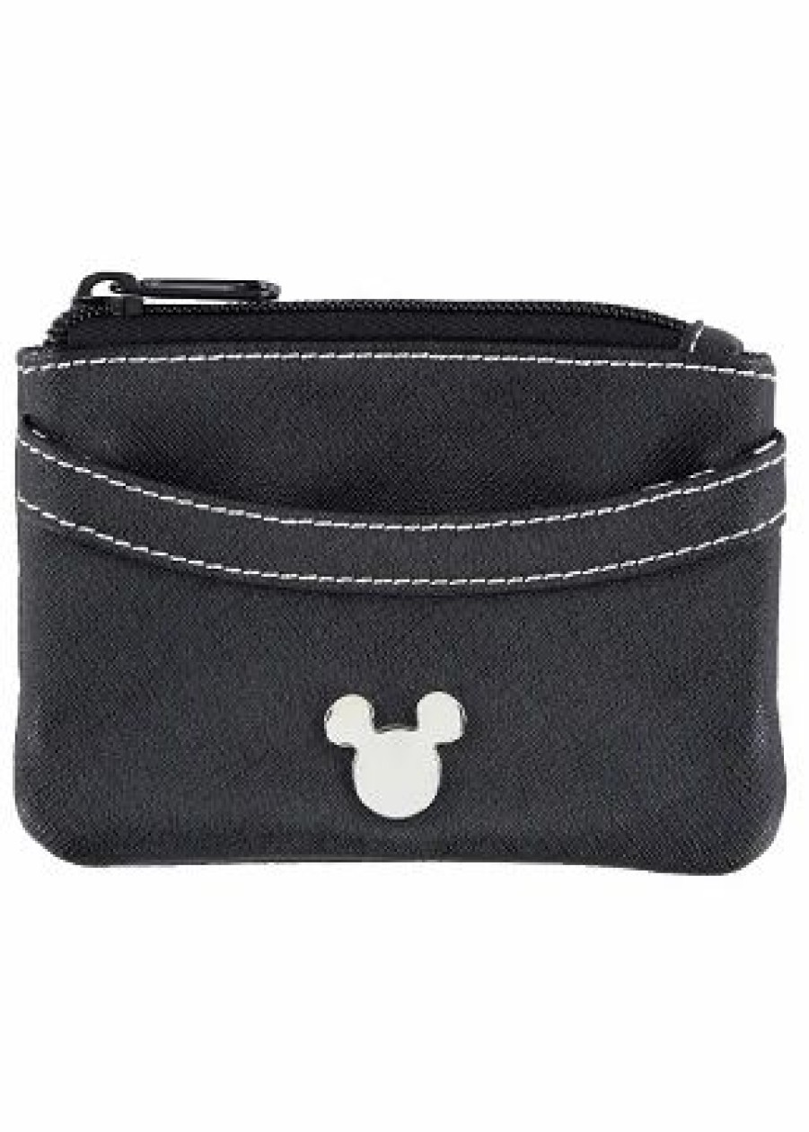 Accessories * | Disney Wallet Mickey Icon Zip Pocket