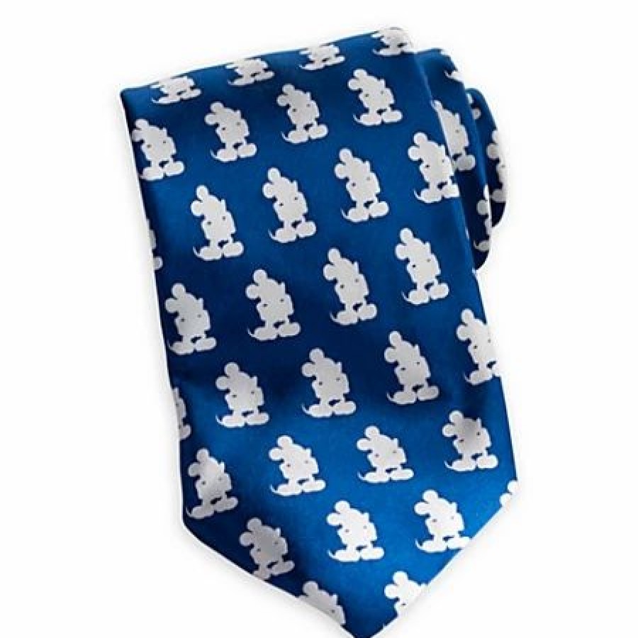 Accessories * | Disney Silk Tie Mickey Mouse Mickey Mouse Silhouette Tie