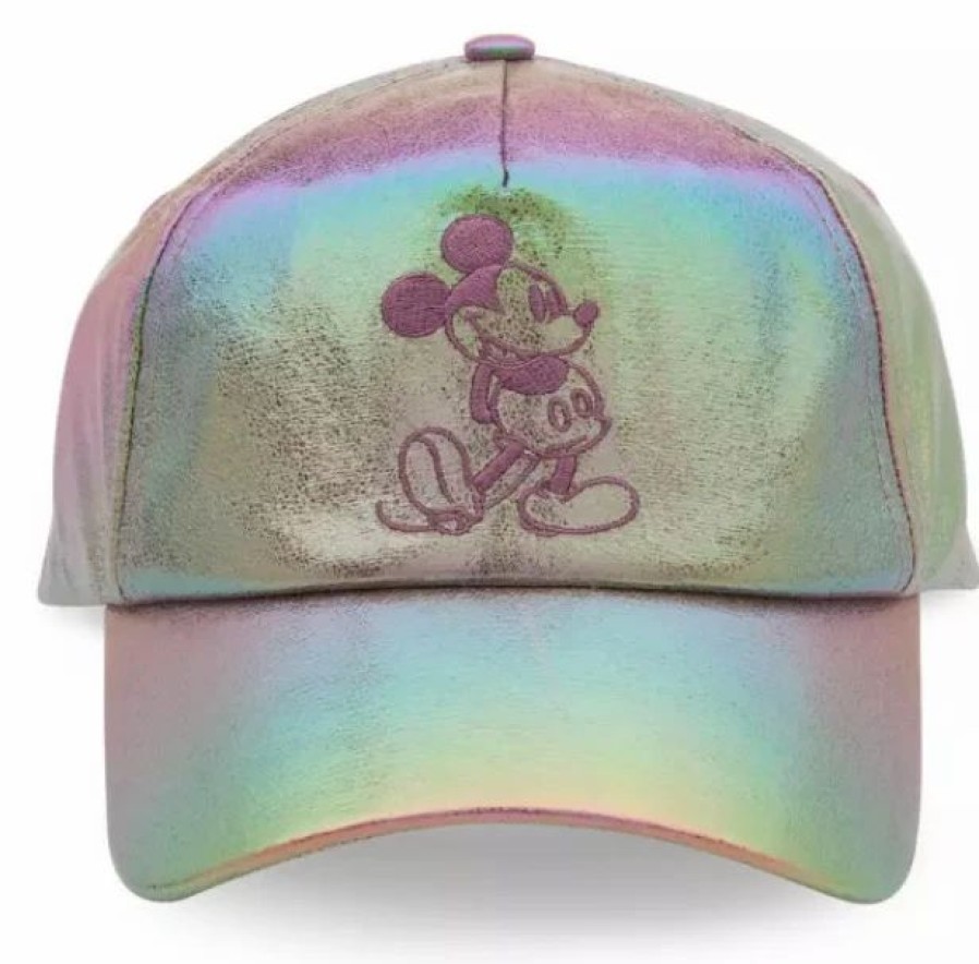 Hats * | Disney Hat Baseball Cap 50Th Anniversary Mickey Earidescent