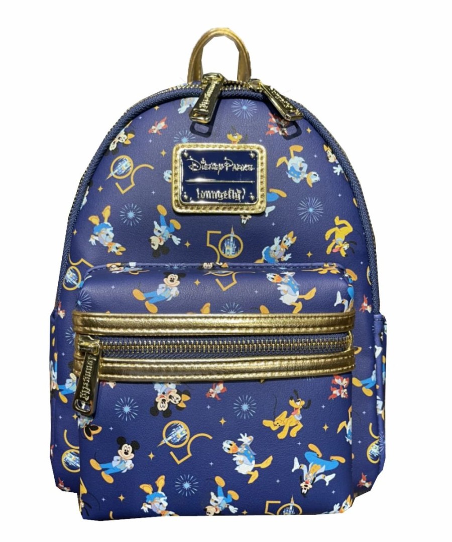 Bags And Totes * | Disney Loungefly Backpack 50Th Anniversary Mickey & Friends