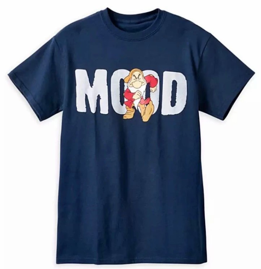 Adult * | Disney T-Shirt For Adults Grumpy Mood Blue