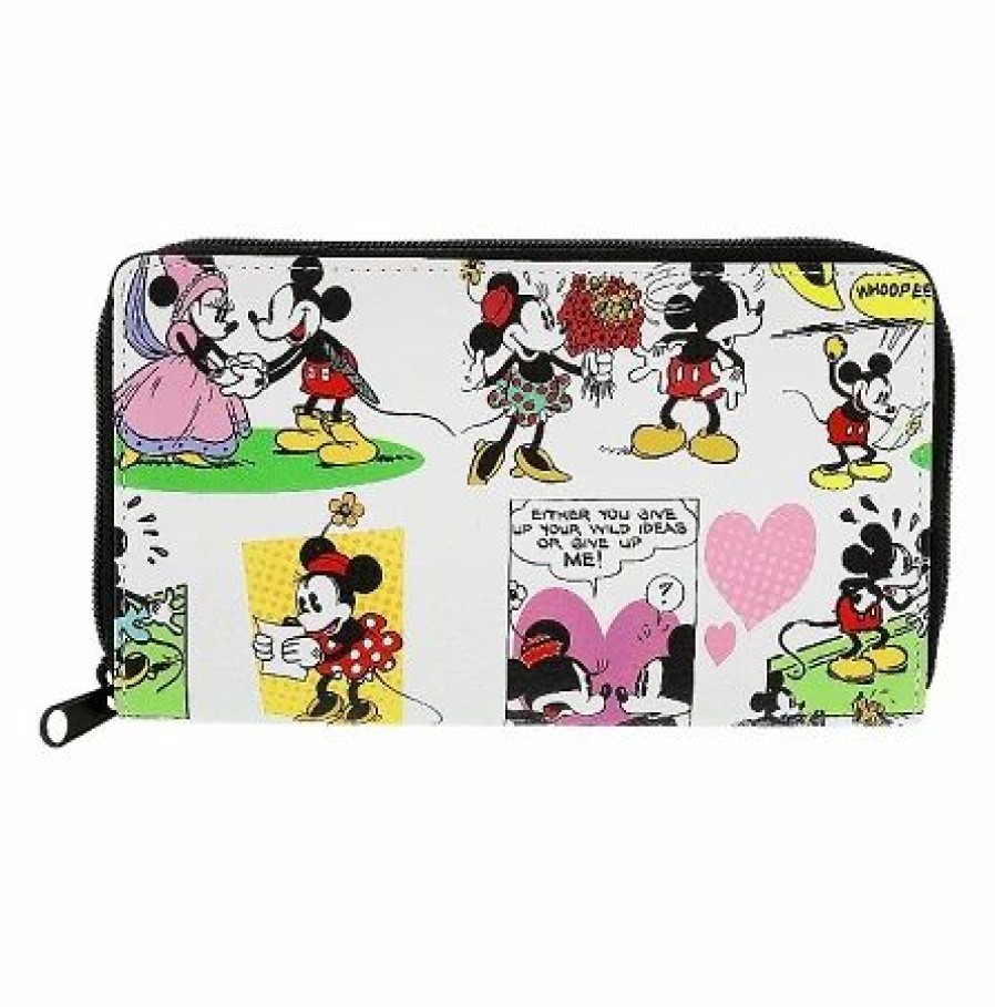 Accessories * | Disney Wallet Mickey And Minnie Mouse Comic Strip