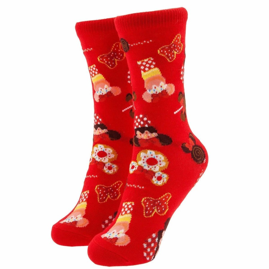 Socks * | Disney Socks For Kids Minnie Mouse Food Icons