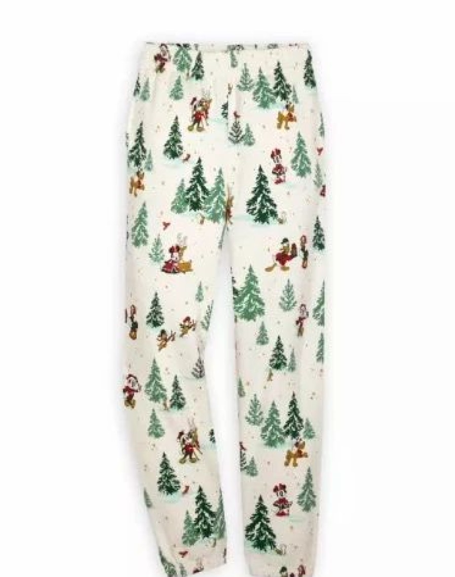 Adult * | Disney Joggers For Women Holiday Mickey & Friends White