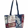 Bags And Totes * | Disney Tote Bag Patriotic Mickey Mouse I Love Disney