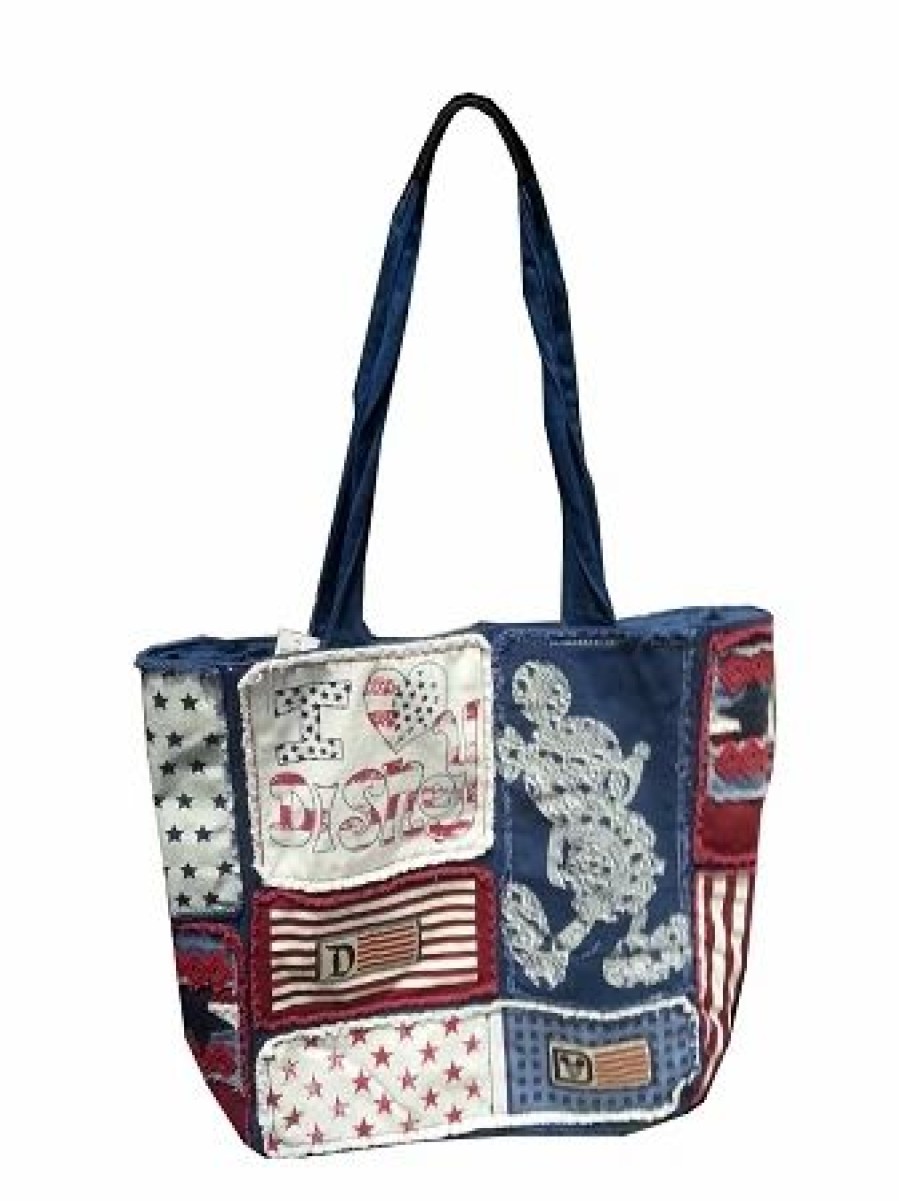 Bags And Totes * | Disney Tote Bag Patriotic Mickey Mouse I Love Disney