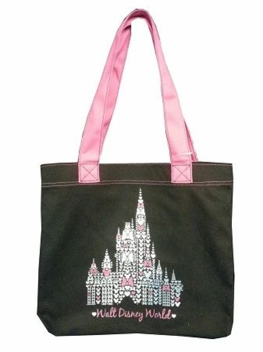 Bags And Totes * | Disney Tote Bag Cinderella Castle Hearts Walt Disney World