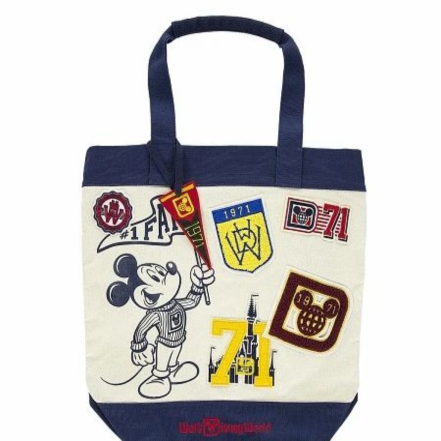 Bags And Totes * | Disney Tote Bag Walt Disney World 1971 Patches