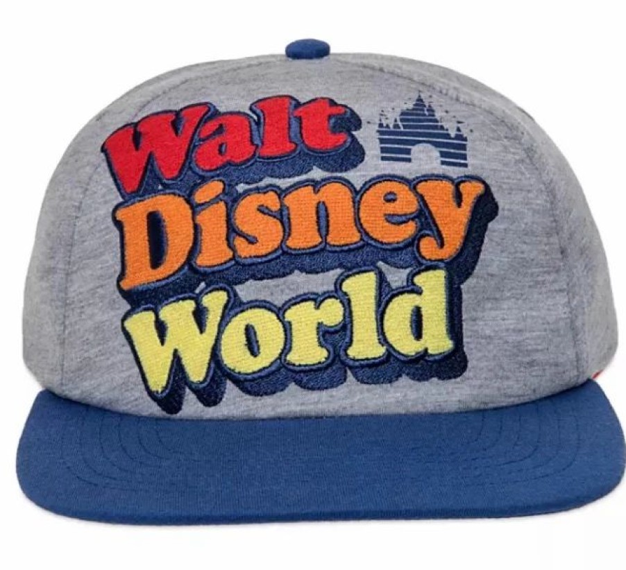 Hats * | Disney Hat Baseball Cap Walt Disney World Retro Logo